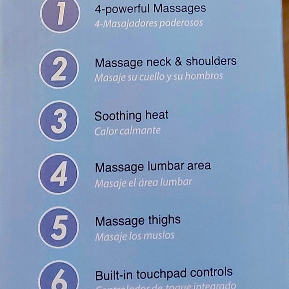 Massage and Heat Seat Topper by Health Touch is Brand New ! - Picture 5 of 9
